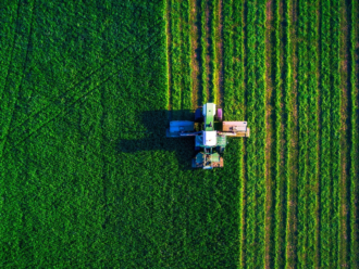 tractor in field